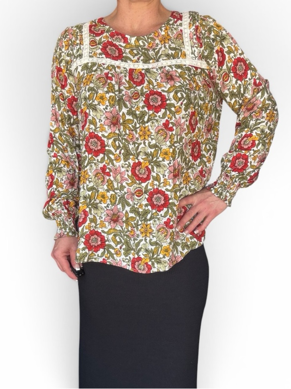 Jane and Delancey NWT Floral Print Women's Top